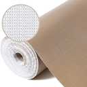 Drawer Liner, Shelf Liners for Kitchen Cabinet Waterproof & Oil-Proof Cupboard Liner Non-Slip Drawer Mat PVC Material Non Adhesive Kitchen Liner for Countertop Beige 23.6 x 393.7 Inches