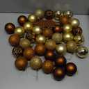 Valery Madelyn Christmas Tree Decorations Ornament Set, 50ct 2 Inches Bronze Copper Gold Shatterproof Christmas Ball Ornaments Hanging Xmas Holiday Party Decor (Medium)