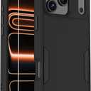 for iPhone 17 Pro Max Heavy Duty Protection Case, 3-Layers Anti-Slip Full Body Protective Drop Protection Shockproof with 1 Screen Protector for Apple iPhone 17 Pro Max6.9'' Black