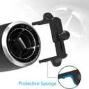 Car Cell Phone Holder Mount for Jeep Wrangler (2007-2024) JL JK 4XE Gladiator (2020-2024) Rubicon Sahara JKU Sport S Mojave X Accessories Circular Air Vents Cellphone Mobile Phone Stand Mini Cooper