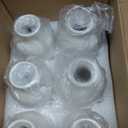 YANLING 6 Pack White Vase Small Ceramic Vases for Decor, White Vases for Flowers Boho Home Decor, Pampas Grass Dried Flowers Vases