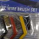 3 PCS Mini Wire Brush, Stainless Steel Brush Metal Detail Brushes Curved Handle Masonry Brush Wire for Cleaning Welding Slag and Rust (7in 3pcs Colorful)