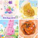 Slime Variety Pack Different Textures, 8 x 100ml Slimes Kit for Kids, Includes Bingsu Crunchy, Butter, Cloud, Gold Foil Slime, Slimes Party Favors for Girls & Boys, Birthday Easter Toy