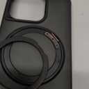 for iPhone 15 Pro Case 6.1 Inches 360Rotatable Magnetic Ring Invisible Stand,[Compatible with Mag-Safe] Military Shockproof Frosted Translucent Case,Black