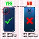 Zase for Motorola Moto G Play (2023)/Moto G Pure/Moto G Power (2022) Wallet Phone Case Pouch PU Leather Flip Folio Cute Cover w/Kickstand ID Card Slot Wrist Strap Magnetic Lock (Blue Bird)