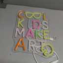Cool Kids Make Art Neon Sign for Wall Decor Art LED Light for Classroom Dimmable Colorful Light Up Paint Sign for Art Studio Kids Room Gallery Bedroom Decoration Birthday Gifts Size 12.9*9.7 In(TWP254)