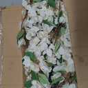 Briful 6ft White Bougainvillea Flower Garland Artificial Silk Floral Vine with Built-in Hook Faux Flower Garland for Backdrop Table Wall Wedding Party Home Decoration
