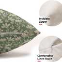 Spring Sage Green Pillow Covers 12x20 Set of 2 Vintage Floral Rustic Old Style Cute Flower Print Decorative Outdoor Pillowcases Seasonal Farmhouse Throw Cushion Case Decor for Couch Sofa Bed