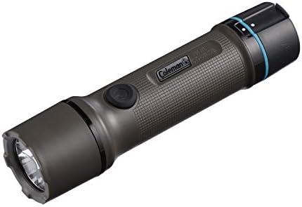 Coleman OneSource Rechargeable LED Flashlight, Water-Resistant, 1000 Lumens, 4800 mAh Battery, 2 Hour Charging Time