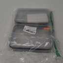 2Pcs Clear Hard Shell Zipper Case, Clear Zipper Pouches Makeup Case & Diaper Bag Organizer Lidded Storage Bins for Cosmetics, Toys, Puzzles, Craft - Travel & Home - 8.7 x 6.3 x 2.4 Inch