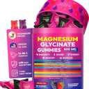 Magnesium Glycinate Gummies 600mg High Absorption Dual Magnesium Complex for Daily Balance & Inner Calm, Sugar Free Vegan Magnesium Supplement for Women, Men & Kids Gentle on Stomach, Non-GMO