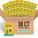 Hippeas Chickpea Puffs, Groovy White Cheddar, 0.8 Ounce (Pack of 30), 3g Protein, 2g Fiber, Vegan, Gluten-Free, Crunchy, Plant Protein Snacks