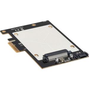 Tripp Lite U.2 to PCIe Adapter for 2.5″ NVMe U.2 SSD, SFF-8639, PCI Express Card, Supports U.2 SSDs and SATA I/II/III SSDs & HDDs, Backward Compatible with PCIe 2.0 & 1.0, (PCE-U2-PX4)