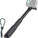 SOONSUN 45'' Waterproof Selfie Stick Extendable Monopod Hand Grip Aluminum Telescopic Pole Compatible with GoPro Hero 13 12 11 10 9 8 7 6 5 4 Session, Insta360, Osmo Action 2, 3, 4, 5, and Cell Phone