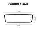 Zpana Model Y Rear View Mirror Protector Frame, Silicone Model 3 Car Rearview Edge Protection Cover, Automotive Interior Rearview Trim Decoration Accessories (White)