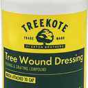 Treekote Wound Dressing Brushtop 8 OZ for Trees and Shrubs - Healing Paste and Tree Wound Sealer - Pruning Sealer, Grafting Compound - Bonsai Cut Paste and Sealant for Effective Tree Wound Repair