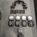 Luvan Smart Bike Light with Remote Controller - Sync Front & Rear LED Light Set, 5 Night & Daytime Mode | Turn Signals | Brake Lights, Rechargeable Bicycle Light for Night Riding, Dog, Running,Scooter