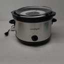 Crock-Pot 7 Quart Oval Manual Slow Cooker, Stainless Steel (SCV700-S-BR), Versatile Cookware for Large Families or Entertaining