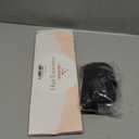 SARLA Invisible Wire Hair Extensions with 3 Clips Long Synthetic Wavy Curly Hairpiece Adjustable Transparent Headband for Women 16 Inch Dark Brown