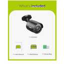 SANNCE 1080P Security Camera AHD/TVI/CVI/CVBS 4-in-1 CCTV Camera IP66 Weatherproof Analog CCTV Surveillance Bullet Camera Indoor Outdoor, 100ft Night Vision, No Power Supply and Cable, Only A Camera