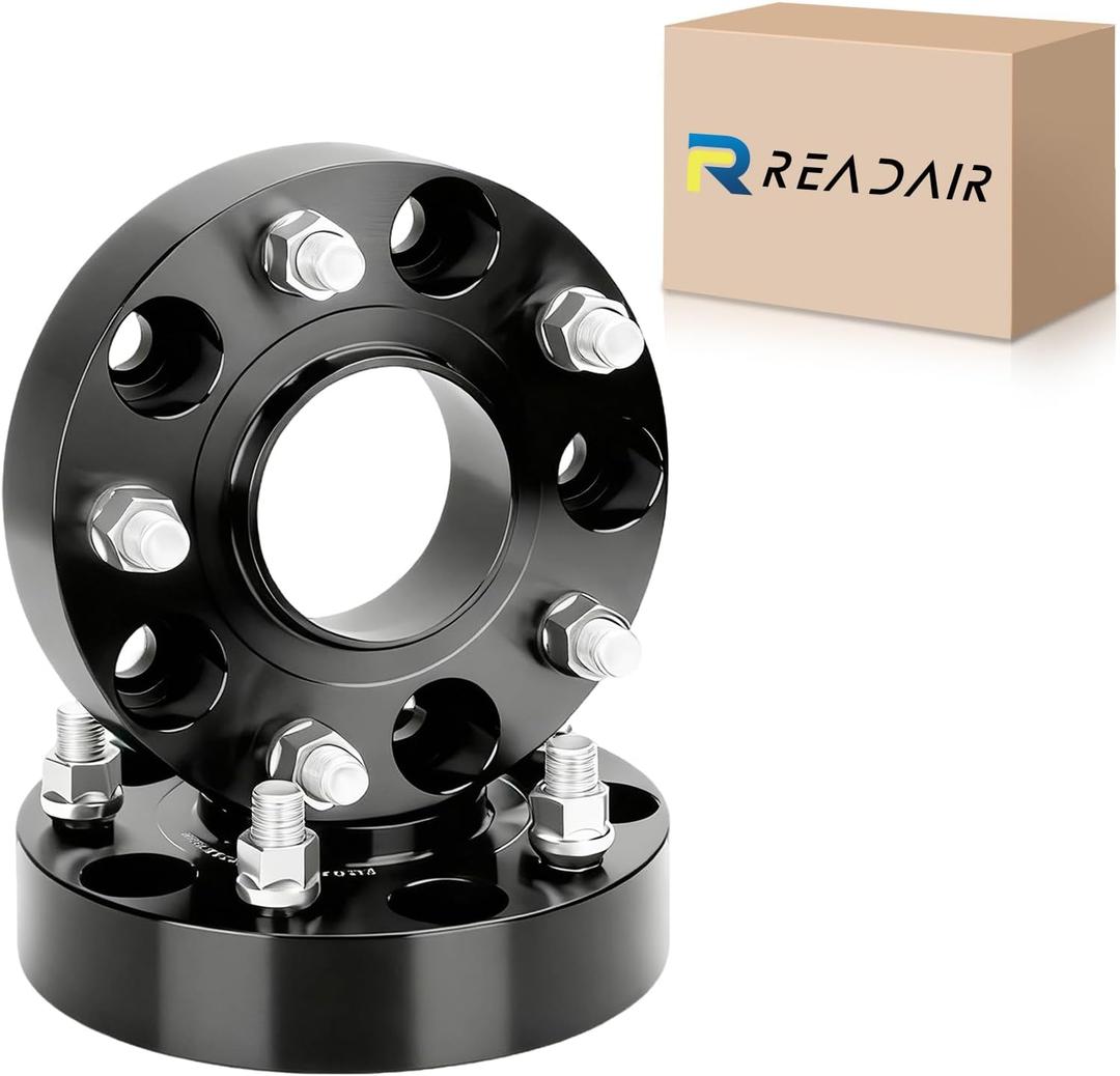 Thickness 25mm 1 Inch 5 Lug 5x4.5 Wheel Spacers fit for Ford Explorer 1995-2005, Ranger 1998-2011, Jeep Comanche 1990-1992 and More, with 1/2" x20 Studs 82.5mm Hub Bore,2Pcs