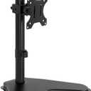 KKTONER Single Computer Monitor Stand Metal Base Free Standing Desk Vesa Mount for 13 inch to 32 inch Screen Height Adjustable Monitor Mount Full Motion Swivel Vesa 75*75mm/100*100mm Hold up 17.6Lbs