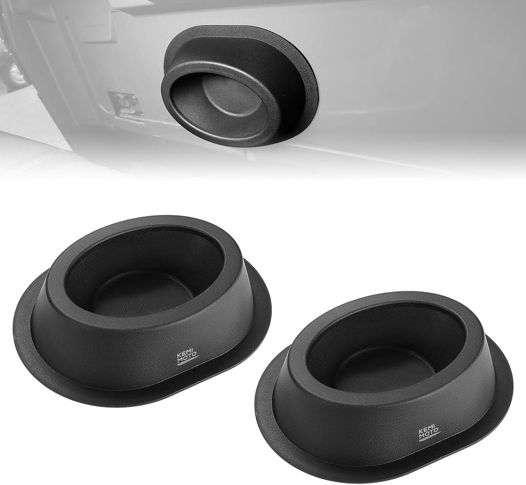 KEMIMOTO Pairs of 6x9 Speaker Pods, Universal Speaker Boxes Enclosures Compatible with UTV, RV, Car, Boat, Trunk, Trailer, Black, 2pcs