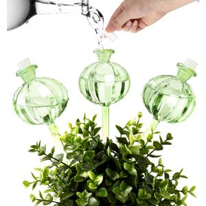 Self Watering Planter Insert. Plant Watering Devices. 3-Pack Cactus Plant Watering Bulbs. Plant Watering Globes. Plant Gifts Plant Lover Gifts (Medium - 3 pcs, Green-Medium Cactus)