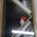 Memorial Flag Display Case for 9x12 American Veteran Burial Flag with HD Tempered Glass, Military Shadow Box with Velvet Felt Lining for Medals, Rustic