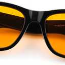 ViewJoy Sleep Glasses 99.9% Blue Light Glasses Dual AR Coatings Amber Orange Lens for Computer Gaming Reduce Eyestrain
