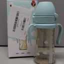 GROSMIMI Flip Top Spill Proof Sippy Cup, PPSU, BPA Free, 10 oz, Stage 2 Straw for Toddlers (Air balloon)