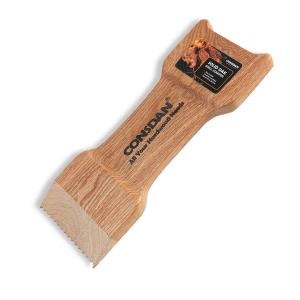 CONSDAN Wood Grill Scraper, Soild Oak Wooden Grill Brush, Grill Scraper for Outdoor Grill, Bristle Free Grill Scrapers, Grill Grate Cleaner Safe Wood Grill Brusher