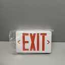 TANLUX Red Exit Sign, LED Emergency Exit Light with Battery Backup, UL Listed, AC 120/277V, Hardwired Exit Signs with Emergency Lights, Commercial Emergency Lights for Business - 1 Pack