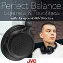 JVC Over Ear Wireless Active Noise Cancelling Headphones - Bluetooth 5.3 - Ambient Mode, 3 Audio Modes, Soft Comfort Pads, 35 Hr Battery, Foldable & Lightweight Mic- Travel & All-Day Wear - HA-S75N