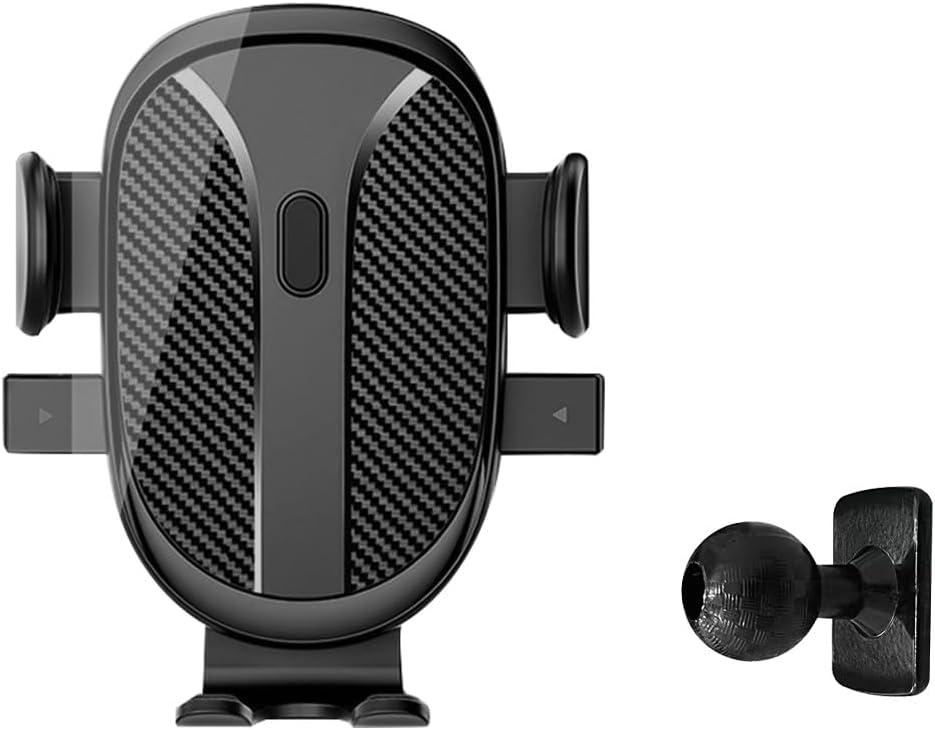 Phone Holder with 17mm Metal Ball Mount Clip Balls Joint Connector Socket Replacement Rotating Balls Head for Most Smartphones Hands-Free 360 Degree Rotation