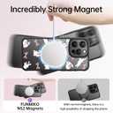 FUNMIKO for iPhone 15 Pro Case Wireless Charging & Military-Grade Protection - Cute Floral Design for Women Girls, Non-Slip Matte Cover with Shockproof Corners - Adorable Rabbit and Bows