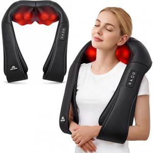 Neck Massager for Pain Relief Deep Tissue with Heat - Shiatsu Back and Shoulder Massage, Mothers Day Gifts for Mom Wife Women Her, Dad Men Him, Christmas, Fathers Day, Plug-in Use for Home Office Car