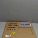 Acrylic Cutting Board with Counter Lip, 17.5x13.5 Inch Clear Cutting Boards for Kitchen Counter, Large Cutting Board Non Slip for Countertop Protector, Apartment Essentials Kitchen Decor Gifts