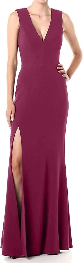 Dress The Population Womens Bodycon (Small, Burgundy)