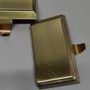 Sunshane 5 Pieces Christmas Stocking Holders Mantel Stocking Hanger Hooks Fireplace Mantle Metal Hang Bases for Xmas Party Decorations (Gold)