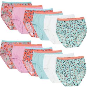 Fruit of the Loom Toddler Girls' Tag-Free Cotton Underwear 4-5T