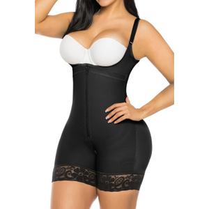 YIANNA Fajas Colombianas Shapewear for Women Postpartum Tummy Control Body Shaper Butt Lifter Bodysuit (Small, 1-black)