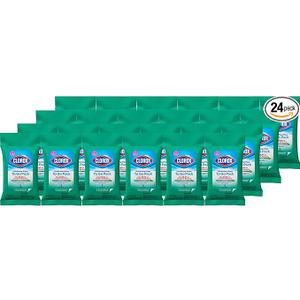 Clorox Disinfecting Wipes To Go Pack, Bleach Free, Fresh Scent, 9 Count, Pack of 24