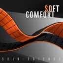 Suitisbest Compatible with Apple Watch Bands for Men 44mm 45mm 46mm 49mm 42mm Women, Silicone Magnetic Sport Loop Strap for iWatch Ultra 3 2 Series 11 10 9 8 7 6 5 4 3 SE3 (Black/Orange)