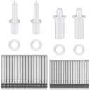 Jetec 85 Pieces Repair Plantation Shutters Tool Set Plantation Shutter Louvers Staples Replacement Repair Pins for Windows Tools Supplies (Mixed Sizes)