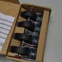 HOLKIE Caster Wheels 3 inch Locking Stem Casters, 3/8" -16 x 1-1/2" (Stem Diameter 3/8", Stem Length 1-1/2") Threaded Stem Casters Swivel Casters Set of 4 Heavy Duty Castors Black