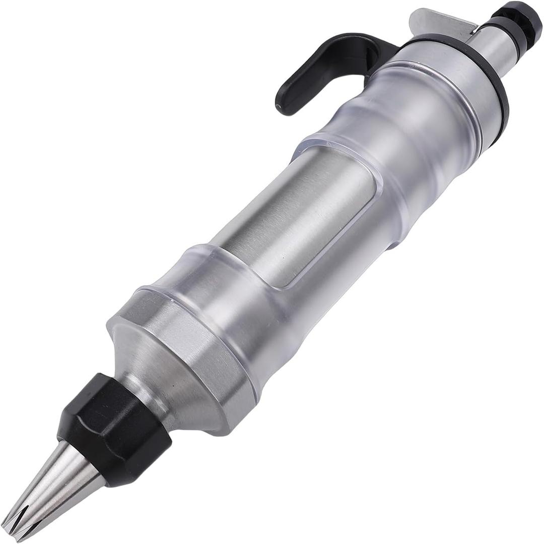 Diydeg Cookie Press Maker, Stainless Steel DIY Icing Piping Kit with 6 Interchangeable Nozzles, Effortless Versatile Cookie Press for Cake Dessert Decorating Baking Tool