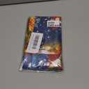 SUNWISHA Christmas Window Curtains Valance Decoration 52x18 inch Snowman Happy Christmas Eve Winter Forest Decor - Rod Pocket Kitchen/Bathroom/Laundry Valances