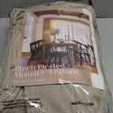 Burlywood Pinch Pleated Floor to Ceiling Long Curtains 105 Inch Length Taupe Linen Semi Sheer Curtains for Bedroom 2 Panels Set with Hooks Rings Light Filtering Neutral Farmhouse Drapes 50 Inch Wide