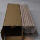 WOPITUES Wood Floating Shelves Set of 6, Shelves for Wall Decor, Farmhouse Shelf for Bedroom, Bathroom Storage Shelves, Book Shelves for Living Room - Rustic Brown (16.5 Inch)